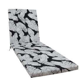 2 Pcs Set Indoor/Outdoor Chaise Lounge Chair Cushion Outdoor Furniture Cushion with Ties, Patio Seat Cushion for Lawn,Pool & Beach
